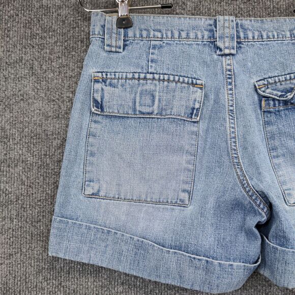 Xhilaration Womens Jean Shorts Blue Size 5 Denim Cotton Pockets Belt Loops - Picture 8 of 10